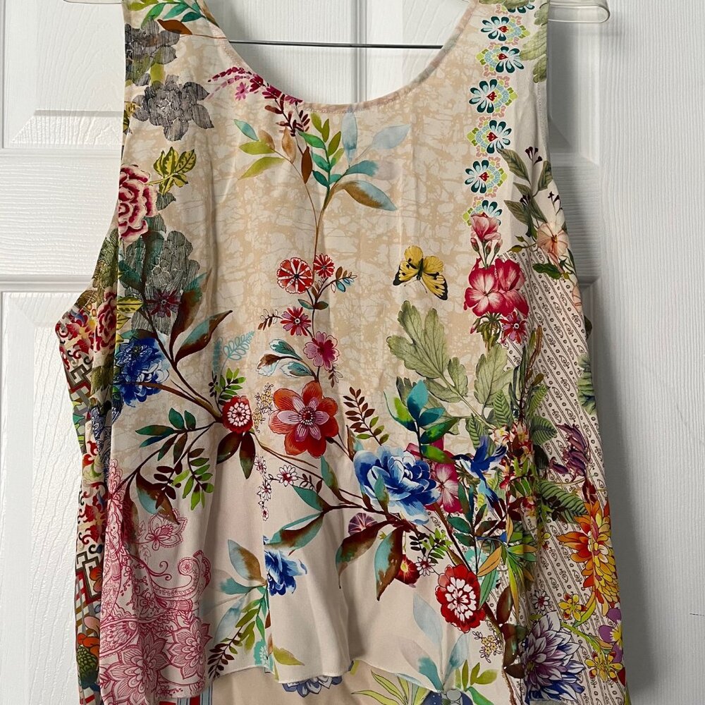 Johnny Was Intimates Silk Pajama Top - Sleeveless